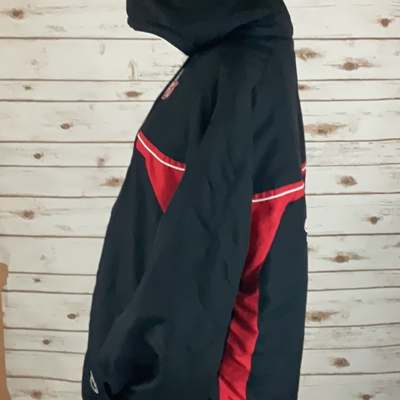 Vintage Reebok Platinum Shield Detroit Red Wings Full Zip Jacket Mens L - Picture 6 of 16